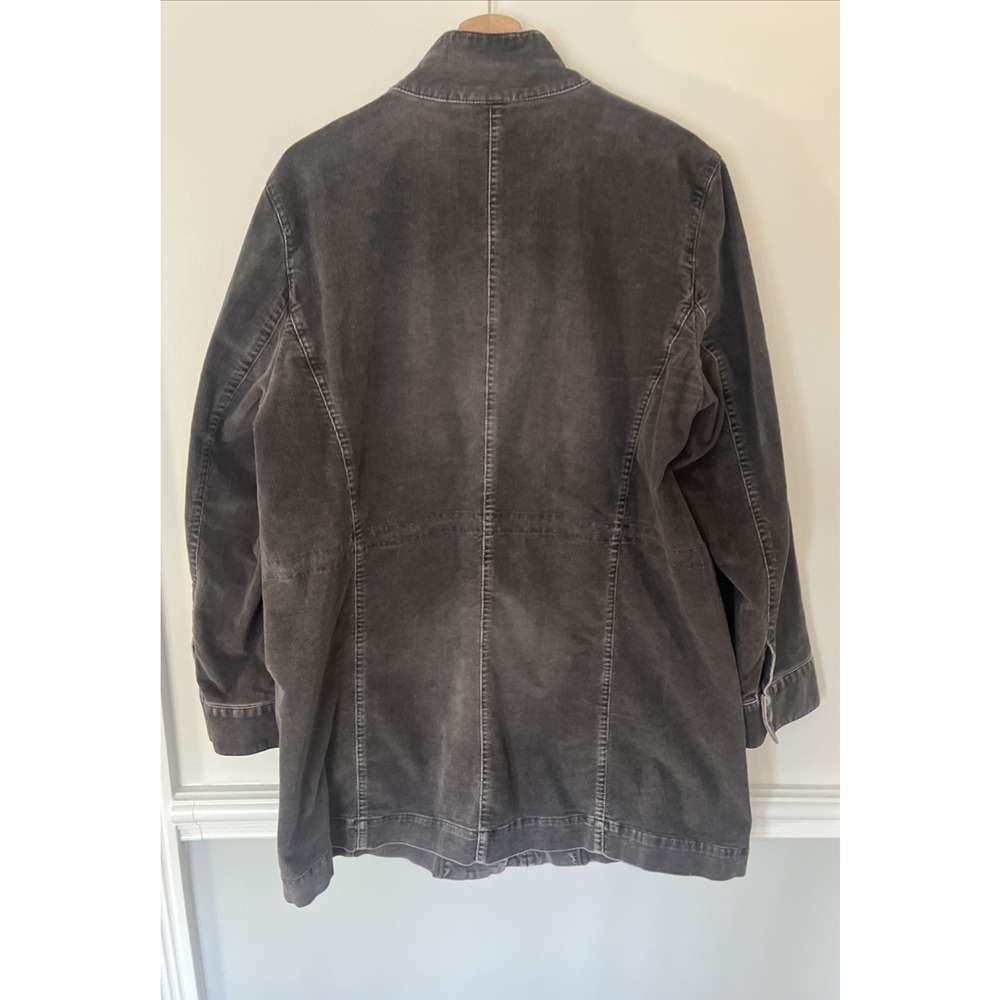 J Jill Corduroy Chore Barn Coat‎ Size Large Gray - Picture 8 of 15